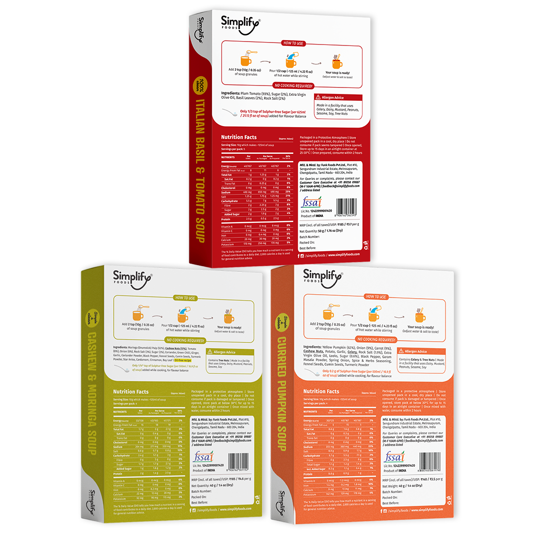 Lean & Green Soups (Pack of 3 gut-friendly soups)
