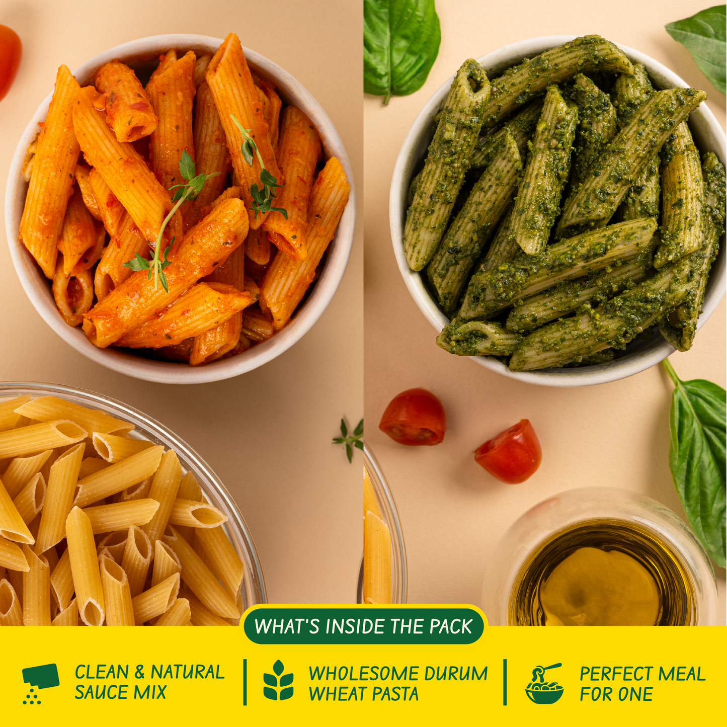 Pasta Dinner Packs | Arrabbiata & Pesto Pasta Kits