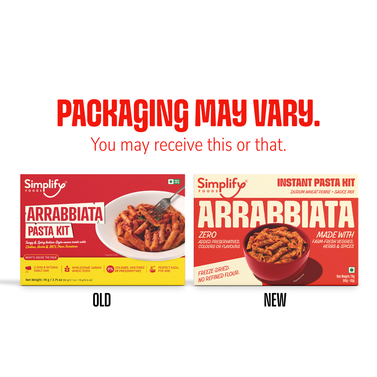 Pasta Dinner Packs | Arrabbiata & Pesto Pasta Kits