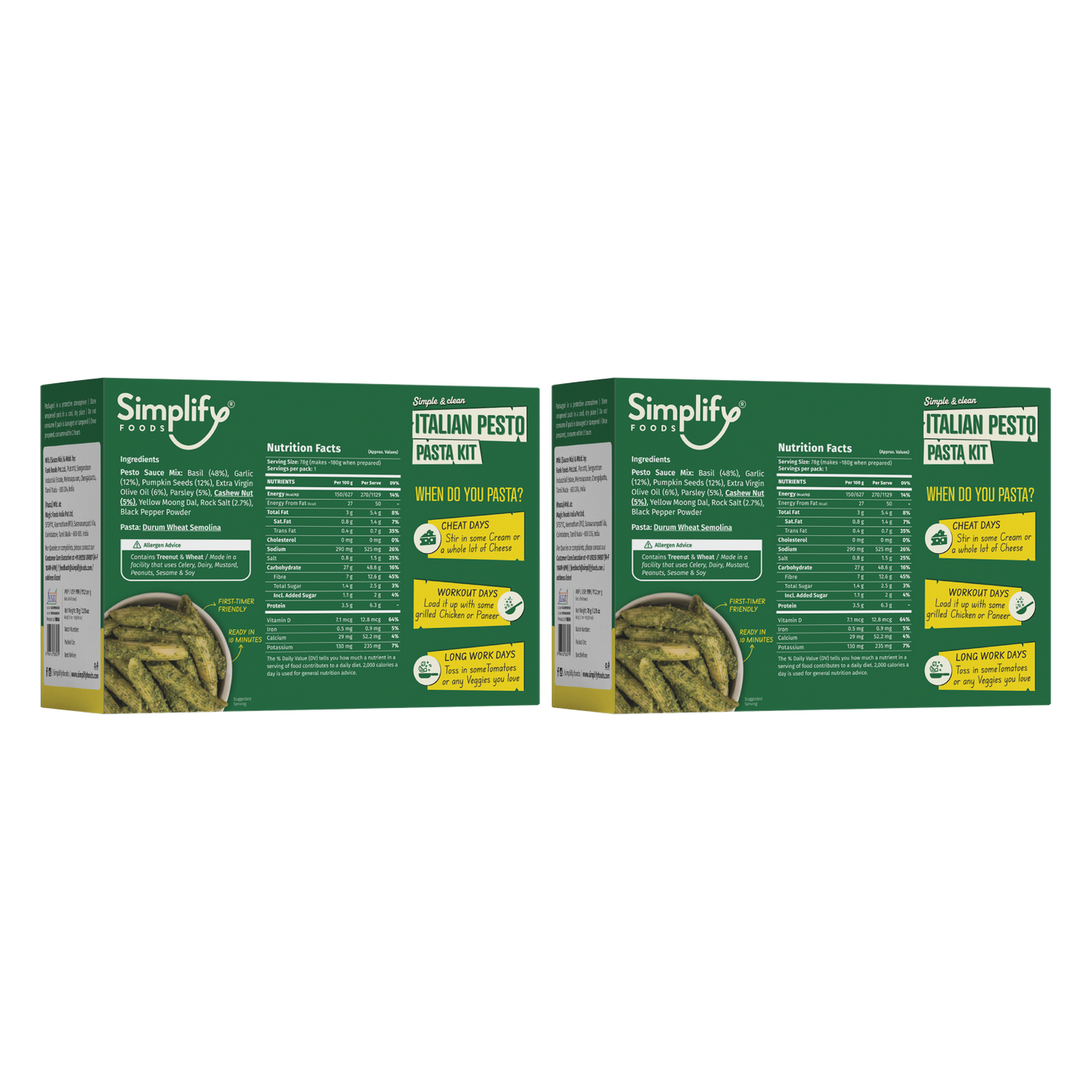 Italian Pesto Pasta Kit (2 Meal Packs)