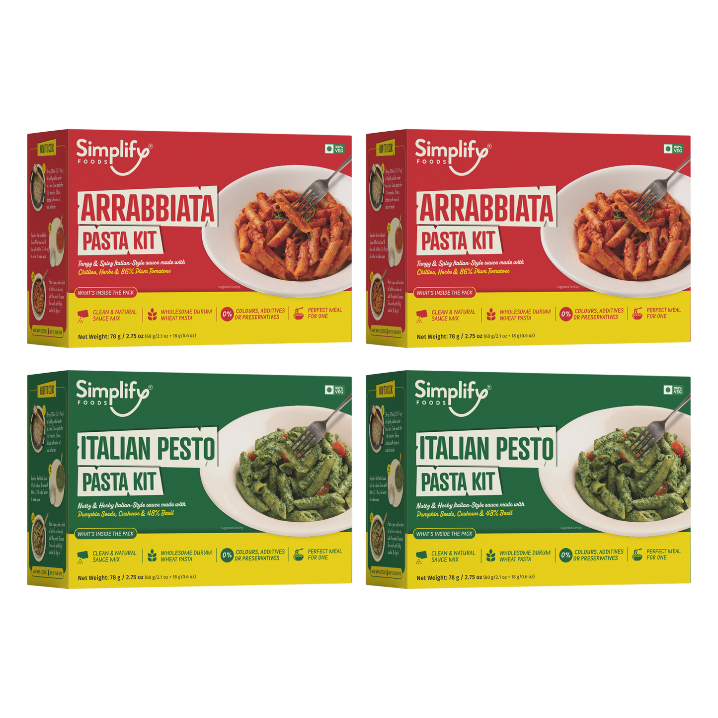 Pasta Lovers Pack (4 Meal Packs)