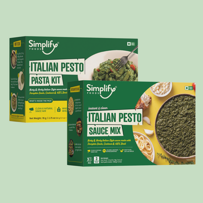 Italian Pesto Pasta Kit + Sauce Mix Refill Combo