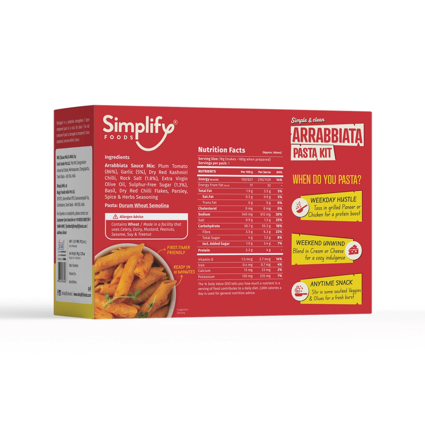 Arrabbiata Pasta Kit