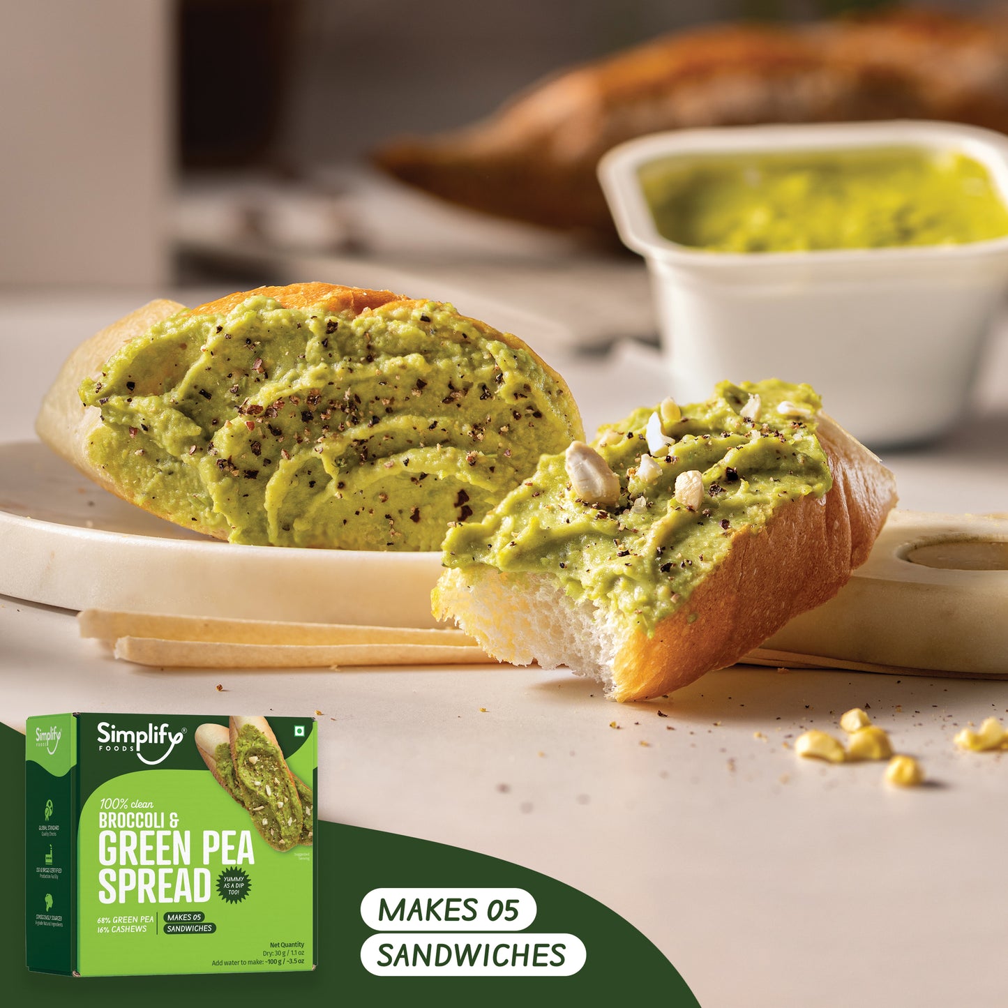 Broccoli & Green Pea Spread