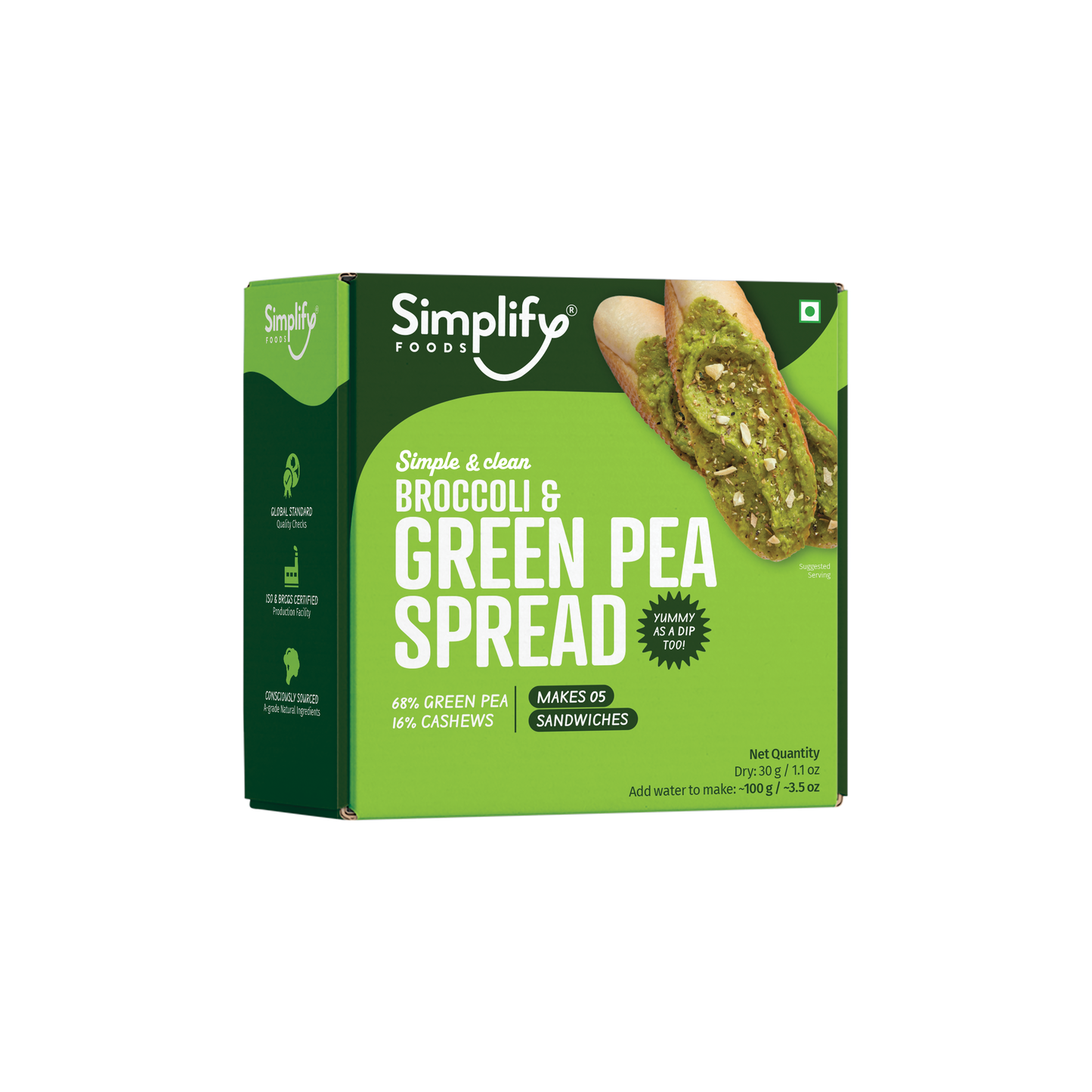 Broccoli & Green Pea Spread