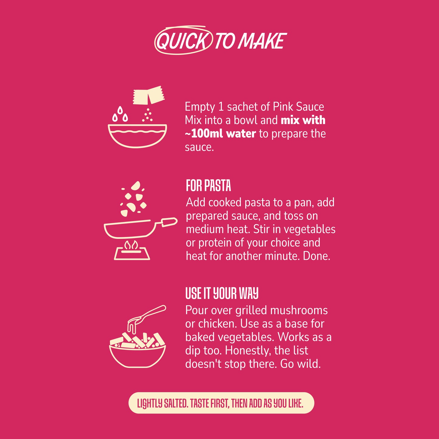 Pink Sauce | Instant Pasta Sauce
