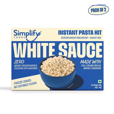 White Sauce | Instant Pasta Kit (2 Meal Packs)