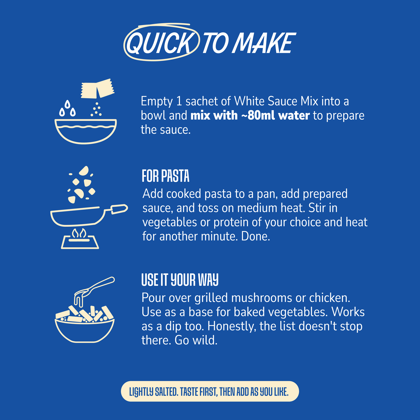White Sauce | Instant Pasta Sauce