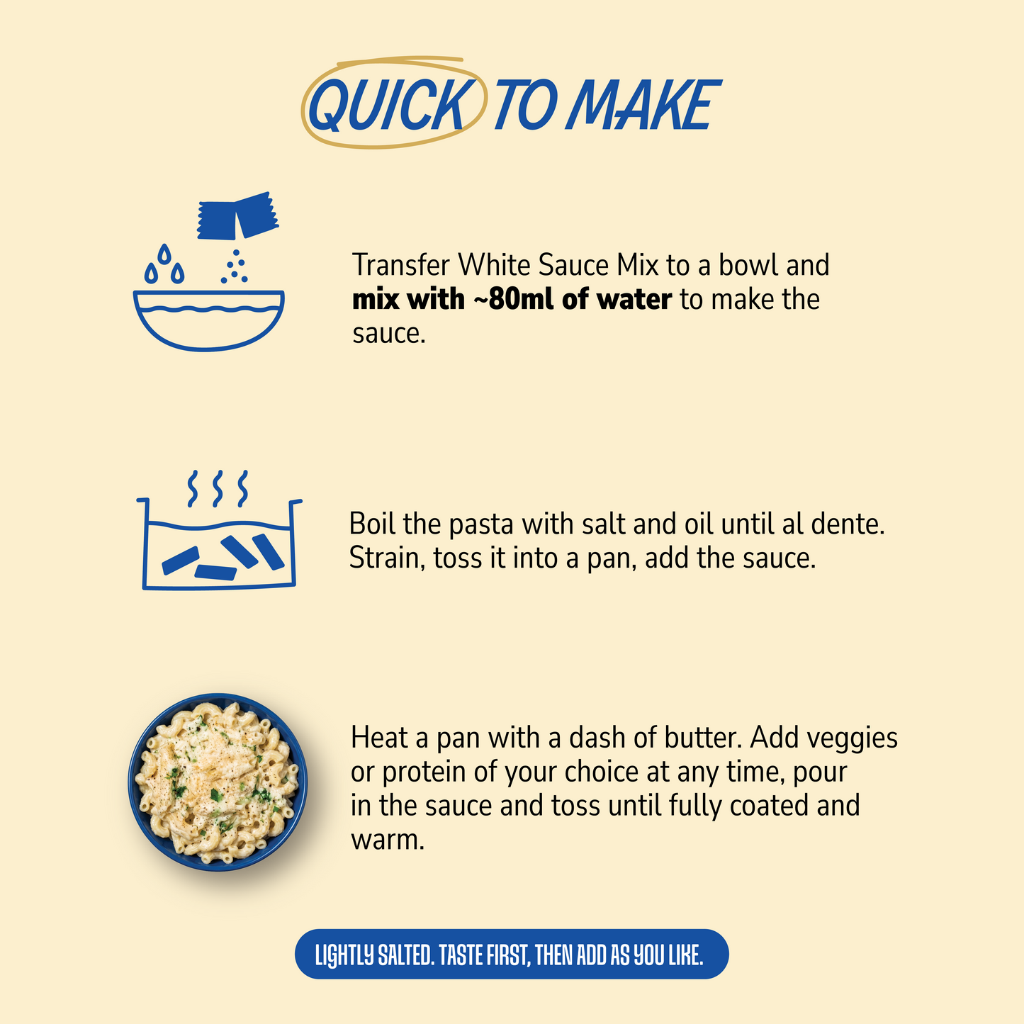 White Sauce | Instant Pasta Kit