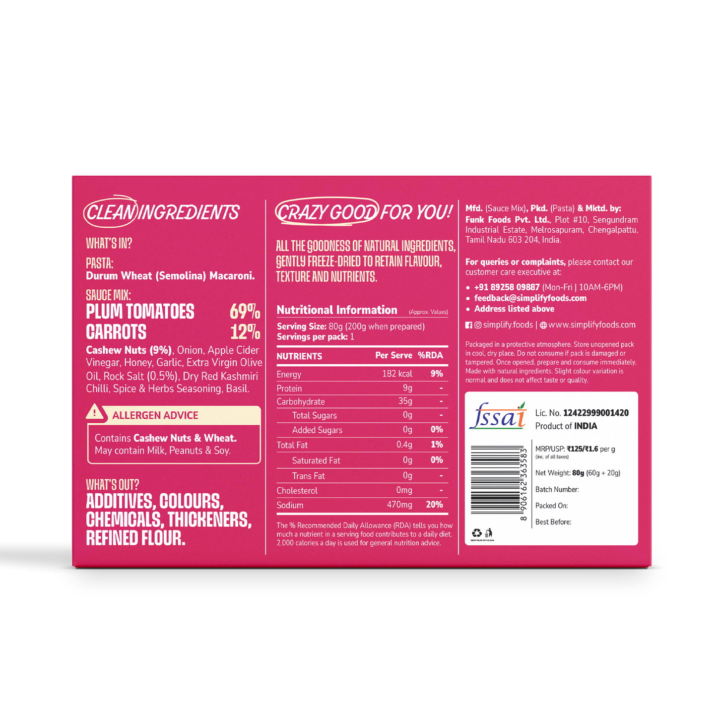 Pink Sauce | Instant Pasta Kit
