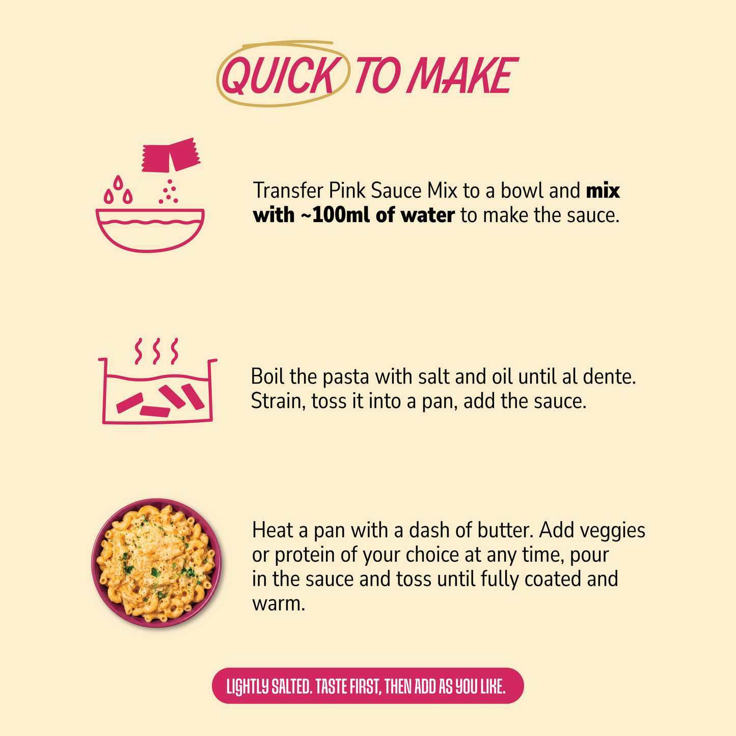 Pink Sauce | Instant Pasta Kit