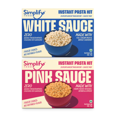 White + Pink Sauce | Instant Pasta Kit (2 Meal Packs)